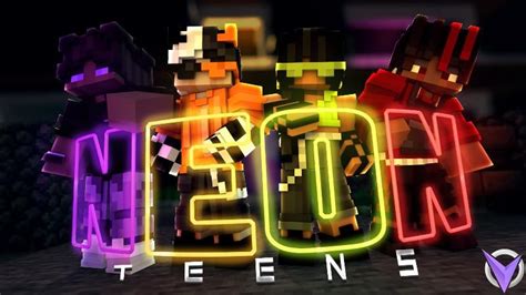 Neon Teens By Team Visionary Minecraft Skin Pack Minecraft