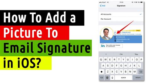 How To Add A Picture To Email Signature In Ios Apple Mail Signature