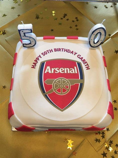 Maybe you would like to learn more about one of these? Arsenal Birthday Cake #arsenalfootballbirthdaycakes # ...