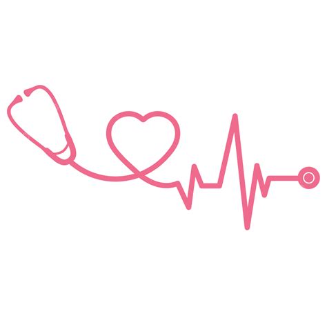 Heart Pulse Cardiogram Line Heartbeat Heartbeat Heart Cardiogram Line
