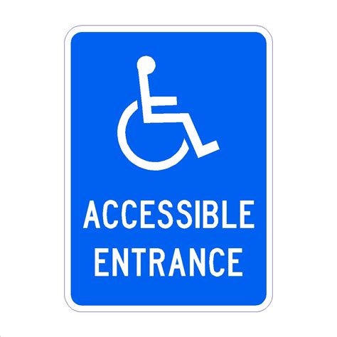 Handicap Symbol Accessible Entrance Print Plus Designz