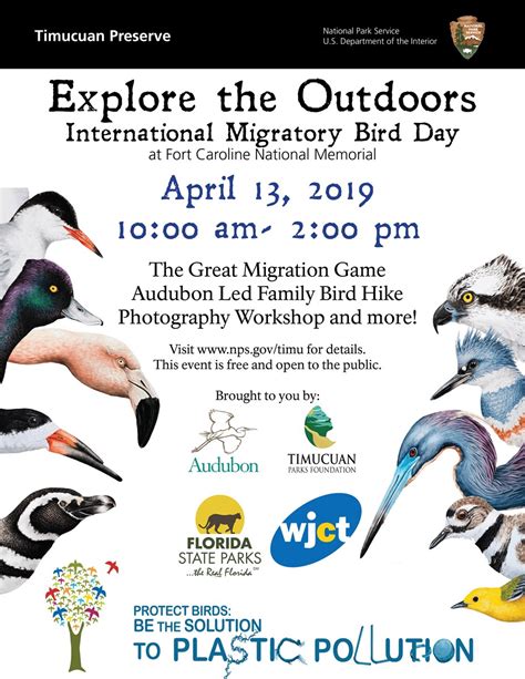 Explore The Outdoors International Migratory Bird Day Timucuan Parks