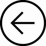 Arrow Button Icon Symbol Left Circular Svg