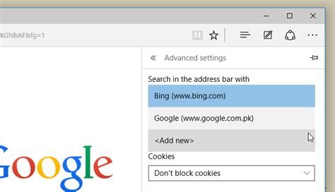 Edge can use any search engine that supports opensearch as its default. Change The Default Search Engine In Edge In Windows 10