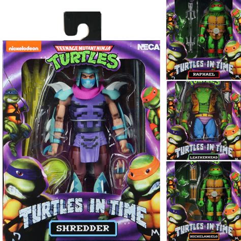 Neca Tmnt Turtles In Time 7 Scale Action Figures Series 2 Set Of 4