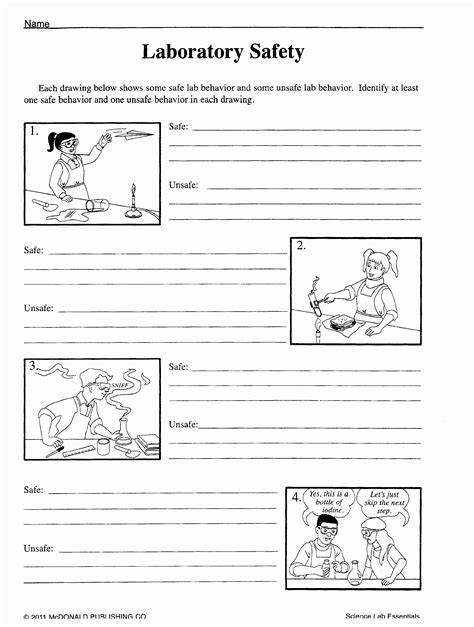 Safety In The Science Laboratory Worksheet Answers
