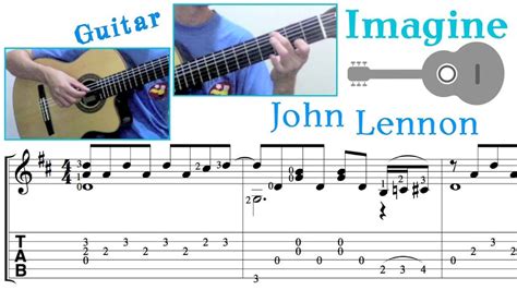 John Lennon Guitar Guitar Youtube Imagine John Lennon Fingerstyle