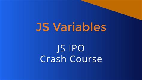 JS Variables - YouTube