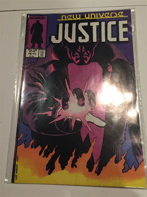 Vintage Marvel Comics New Universe Justice 16 Rare Vintage Etsy