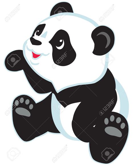 10 Panda Dibujo Animado