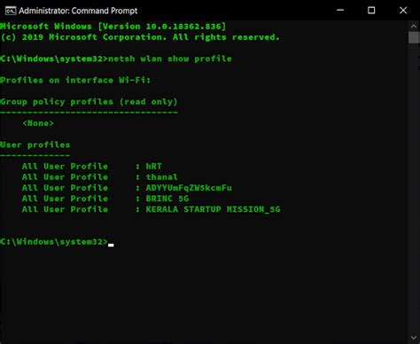 See Previously Connected Wifi Passwords Using Command Prompt