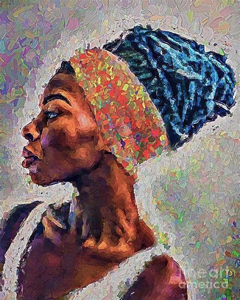 African Queen Painting By Tawana Davis Pixels
