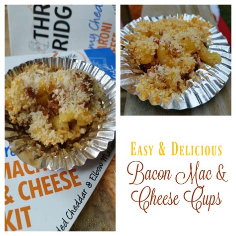 Easy Bacon Mac And Cheese Cups Recipe Outnumbered 3 To 1