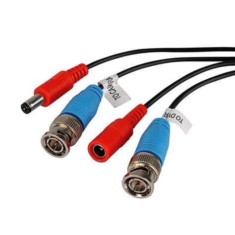 18m 60ft 2 In 1 Video Power Bnc Cable For Ahd Cctv Security Cameraanddvr