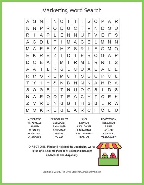 Marketing Word Search