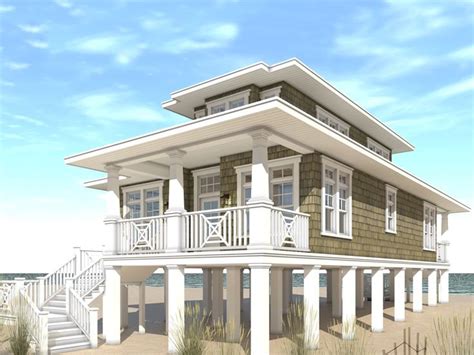 55 Narrow Lot Elevated Beach House Plans