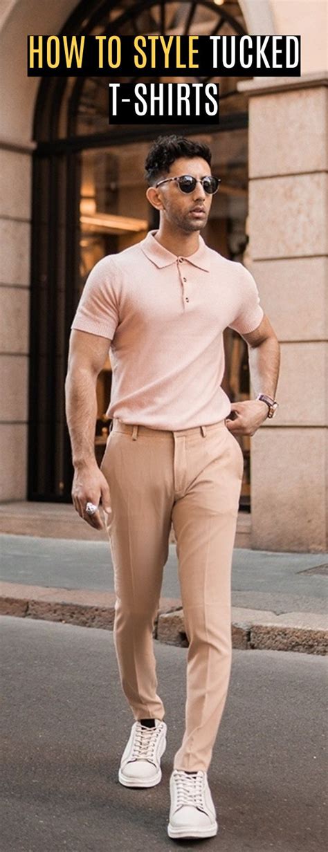 How To Style Tucked In T Shirts Outfit Ideas Style Tips Tucked In Shirt Outfit Polo Shirt