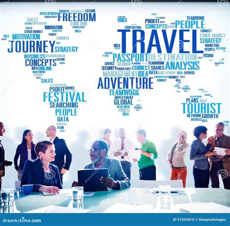 Travel Explore Global Destination Trip Adventure Concept Stock Photo