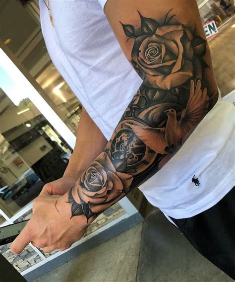 Male Rose Male Tattoo Design Arm Viraltattoo