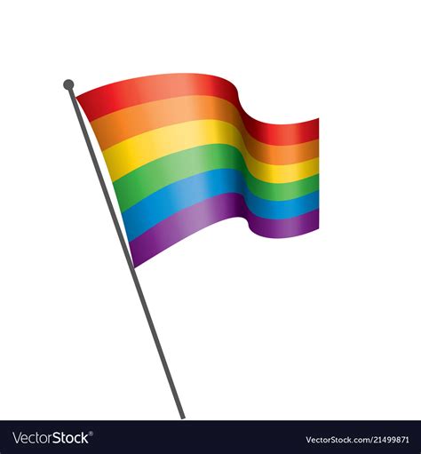 A Rainbow Flag Royalty Free Vector Image Vectorstock