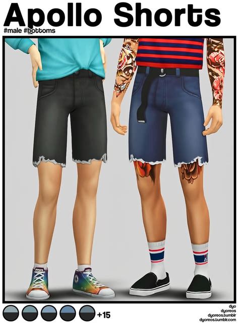 Dyoreos Apollo Shorts In 2020 Sims 4 Children Sims 4 Men Clothing