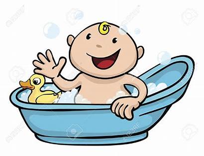 Bath Clipart Tub Happy Bathing Playing Duck