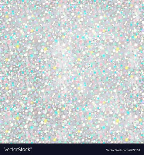 Silver Glitter Background Seamless Texture Vector Image On