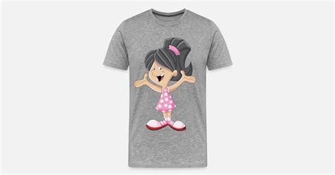 Funny Girl Cartoon Mens Premium T Shirt Spreadshirt