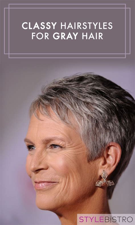 14 spectacular short hairstyles for women with gray hair