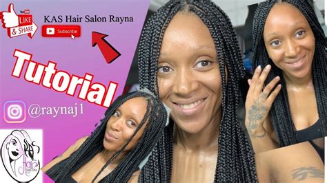 how to do knotless box braids on your own hair youtube