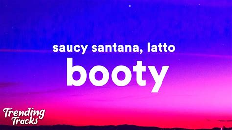 saucy santana booty clean lyrics ft latto youtube