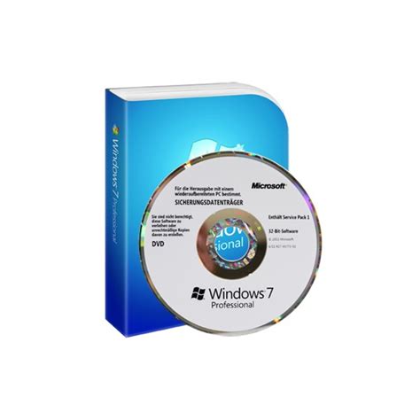 Microsoft Windows 7 Professional Oem Dvd Datenträger Menju Shop