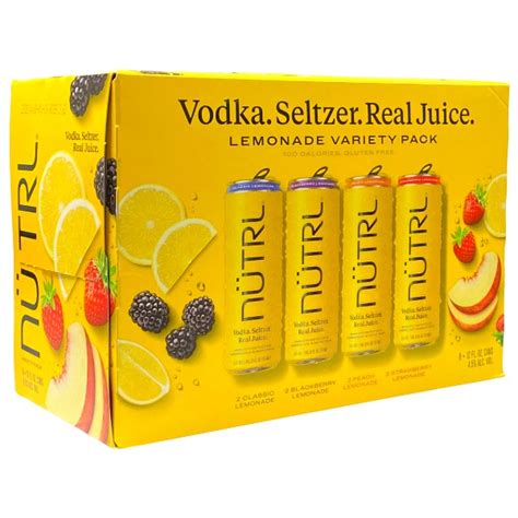 Nutrl Vodka Seltzer Real Juice Lemonade Variety Pack Buy From Liquor Locker In Hagerstown