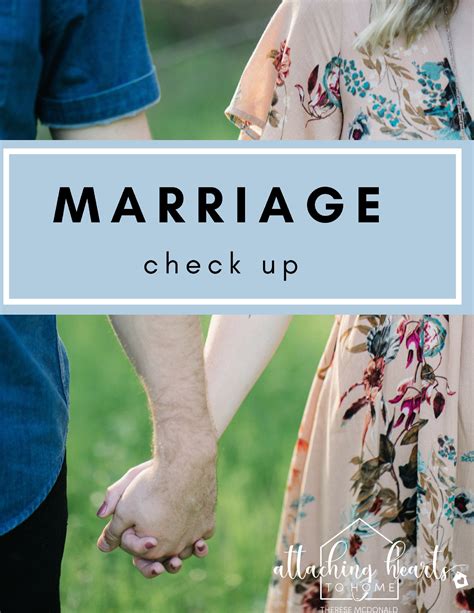 Attaching Hearts To Home Marriage Check Up