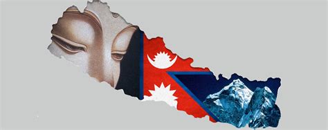 Flag Map Of Nepal