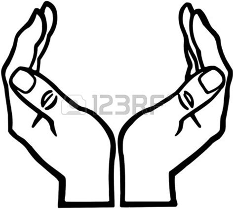 Open Hand Clipart Black And White 10 Free Cliparts Download Images On