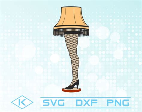 Leg Lamp Svg Clipart Silhouette And Cutfiles Etsy
