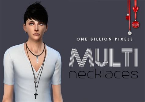 Multi Necklaces For Males At One Billion Pixels Sims 4 Updates