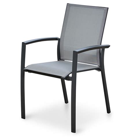 Florida Mesh Outdoor Sling Chair Grey Interior Secrets