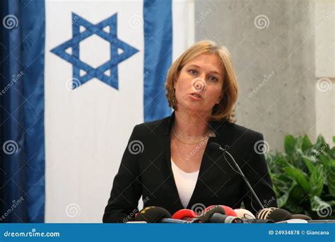 Tzipi Livni En La Conferencia Foto De Archivo Editorial Imagen De