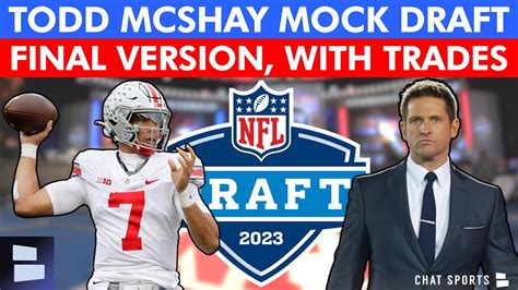 Todd Mcshay Final Nfl Mock Draft St Round Projections With