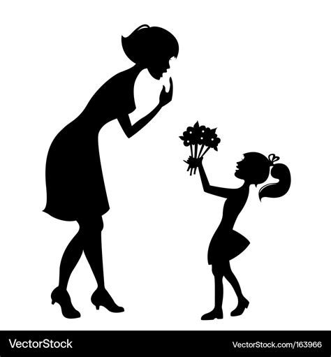 Mother With Child Royalty Free Vector Image Vectorstock
