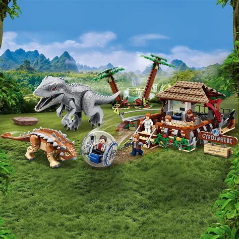 LEGO Jurassic World Indominus Rex Vs Ankylosaurus Dinosaurs Set With Gyrosphere Buy