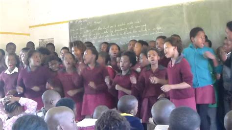 2012 07 South Africa Kids Singing At Bulugha Farm School Youtube