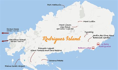 Map Rodrigues Islandgloberovers Magazine