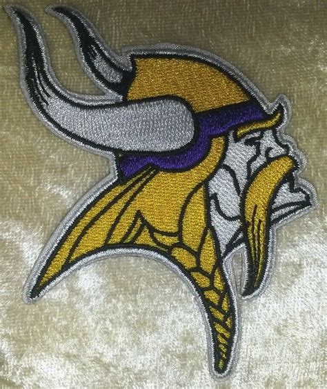 Minnesota Vikings 375 Iron On Embroidered Patch Etsy
