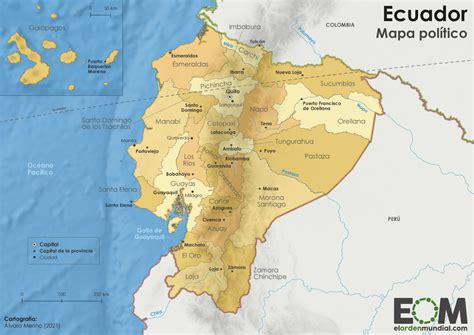 El Mapa Político De Ecuador Mapas De El Orden Mundial Eom
