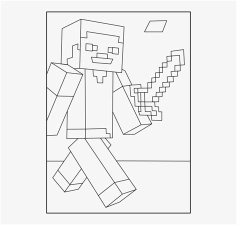 Minecraft Diamond Block Coloring Pages Minecraft Steve Coloring Page