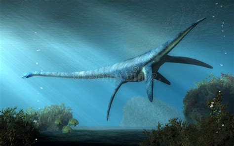 Dinosaure Aquatique Delasmosaurus De La Période Jurassique Animal