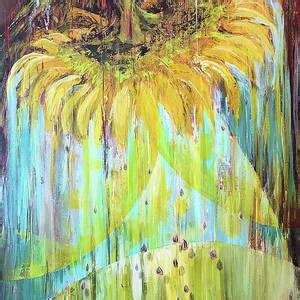 Sunflower Painting By Sharon Marcella Marston Fine Art America